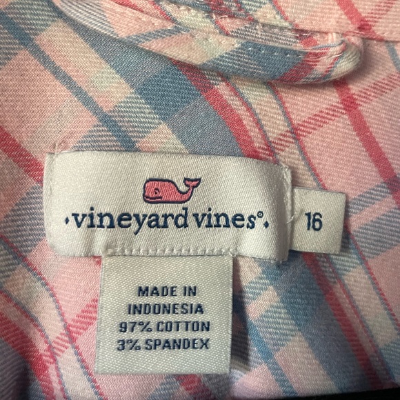 NWT Vineyard Vines Plaid Chilmark Relaxed Button-Down Shirt - size 16 - Picture 7 of 9